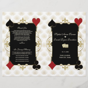 Glam Gold Casino Vegas Hochzeitsprogramm