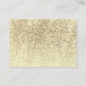 Glam Gold Cassette Wedding Song Request Insert (Rückseite)