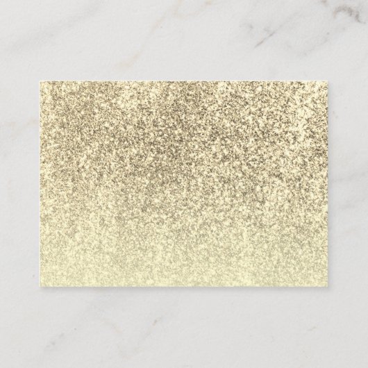 Glam Gold Cassette Wedding Song Request Insert (Rückseite)