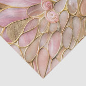 Glam Gold Chic Pink Peacock Seidenpapier (Detail)