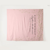 Glam Gold Confetti Geburtstag Hintergrund jedes Al Wandteppich (Vorderseite (Horizontal))