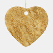 Glam Gold Confetti Glitzer Leopard Print Keramik Ornament (Hinten)