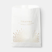 Glam gold Deko vintage Hochzeit danke Geschenktütchen (Vorderseite)