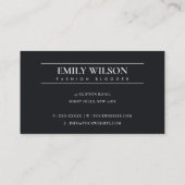 GLAM GOLD FLORAL LAUREL WREATH ERNENNUNG VISITENKARTE (Rückseite)