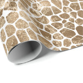 Glam Gold Giraffe Print Geschenkpapier (Rolleneckpunkt)