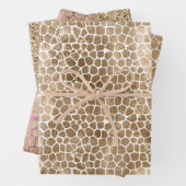 Glam Gold Giraffe Print Geschenkpapier Set (Beispiel)