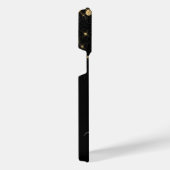 Glam Gold Glitter Diamond Sparkle Elegant Monogram iPhone Hülle (Rechte Seite)