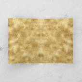 Glam Gold Glitzer Confetti Karte (Innenseite)