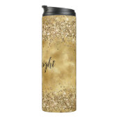 Glam Gold Glitzer Confetti          Thermosbecher (Nach rechts gedreht)