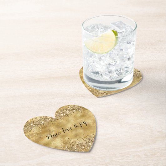 Glam Gold Glitzer Confetti Untersetzer (Vor Ort)