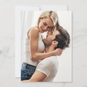 Glam Gold Glitzer Foto Verlobung Einladung (Rückseite)