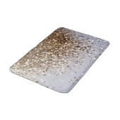 Glam Gold Glitzer Glam #1 Badematte (Schrägansicht)