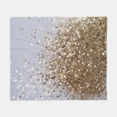Glam Gold Glitzer Glam #1 Fleecedecke (Vorderseite (Horizontal))