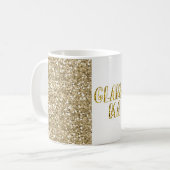 Glam Gold Glitzer Glam-ma Kaffeetasse (Vorderseite Links)