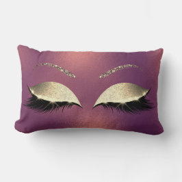 Glam Gold Glitzer Glam Makeup Lashes Kupfer Lendenkissen