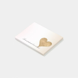  Glam Gold Glitzer Herz            Post-it Klebezettel