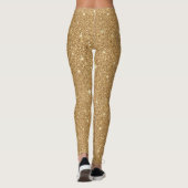 Glam Gold Glitzer Leggings (Rückseite)