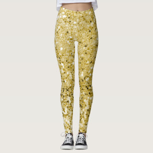 Glam Gold Glitzer Leggings