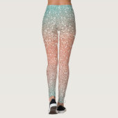Glam Gold Glitzer Leggings (Rückseite)