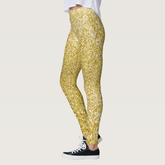 Glam Gold Glitzer Leggings (Links)