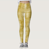 Glam Gold Glitzer Leggings (Vorderseite)