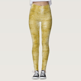 Glam Gold Glitzer Leggings