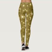 Glam Gold Glitzer Leggings (Rückseite)