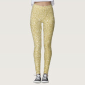 Glam Gold Glitzer Leggings (Vorderseite)
