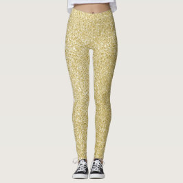 Glam Gold Glitzer Leggings