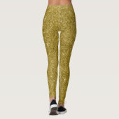 Glam Gold Glitzer Leggings (Rückseite)