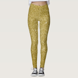 Glam Gold Glitzer Leggings