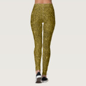 Glam Gold Glitzer Leggings (Rückseite)
