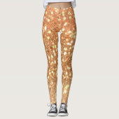 Glam Gold Glitzer Leggings (Vorderseite)