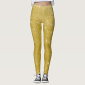 Glam Gold Glitzer Leggings (Vorderseite)