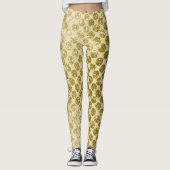 Glam Gold Glitzer Leggings (Vorderseite)