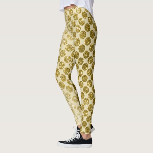 Glam Gold Glitzer Leggings (Links)