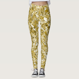 Glam Gold Glitzer Leggings