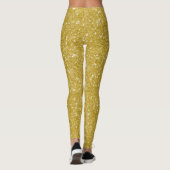 Glam Gold Glitzer Leggings (Rückseite)
