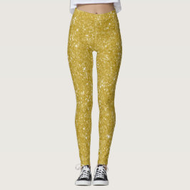 Glam Gold Glitzer Leggings