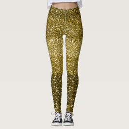Glam Gold Glitzer Leggings