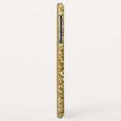 Glam Gold Glitzer Monogram Name Script Case-Mate iPhone Hülle (Hinten/Links)