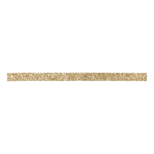 Glam Gold Glitzer Satinband (Vorderseite)