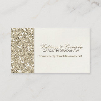 Glam Gold Glitzer Visitenkarte