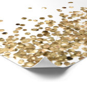 Glam Gold Glitzer Willkommen 21. Geburtstag Poster (Ecke)