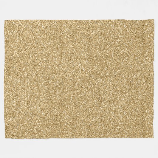 Glam Gold Glitzy Glitzer    Fleecedecke (Vorderseite (Horizontal))