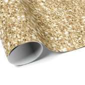 Glam Gold Glitzy Glitzer    Geschenkpapier (Rolleneckpunkt)