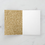 Glam Gold Glitzy Glitzer Karte (Innenseite)