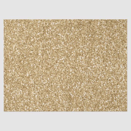 Glam Gold Glitzy Glitzer Seidenpapier (Vorderseite)