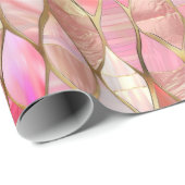 Glam Gold Glitzy Pink Geschenkpapier (Rolleneckpunkt)