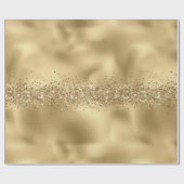 Glam Gold Glitzy Sparkle Glitzer      Geschenkpapier (Flach)
